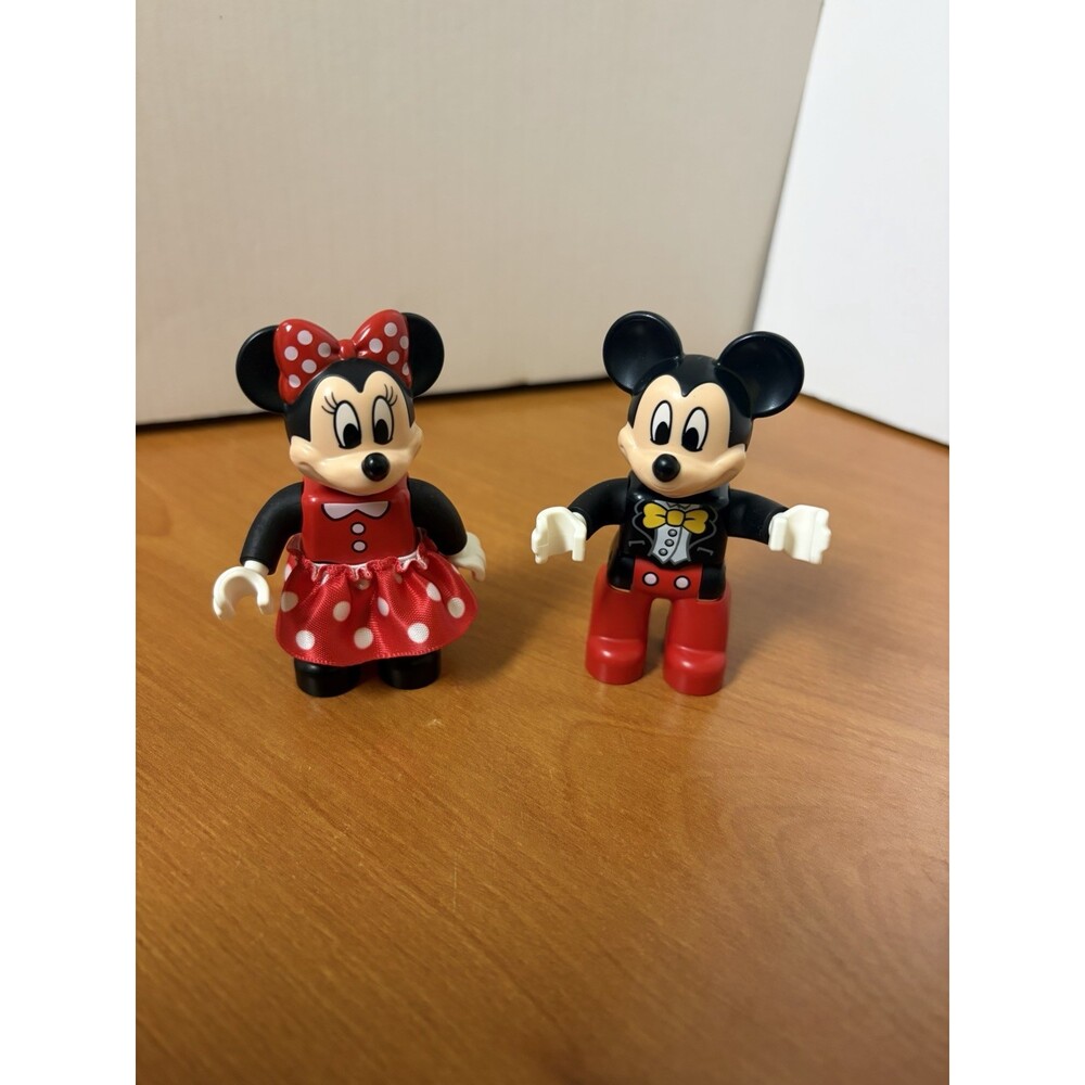 Lego Duplo Figures Disney Mickey and Minnie Lot Set of 2 - Red Polka Dot Skirt